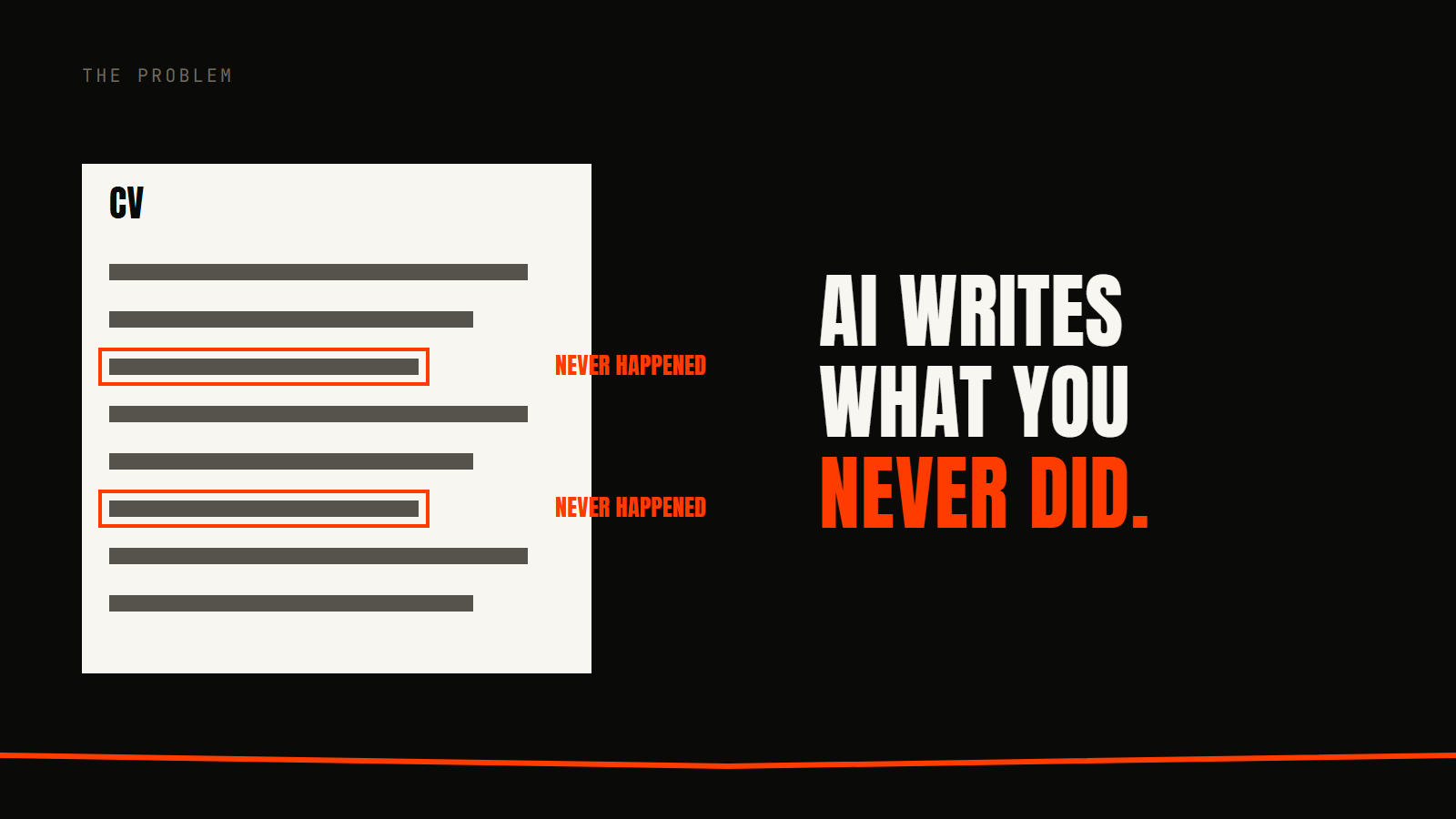 A CV machine that cannot lie, slide 2 of 6